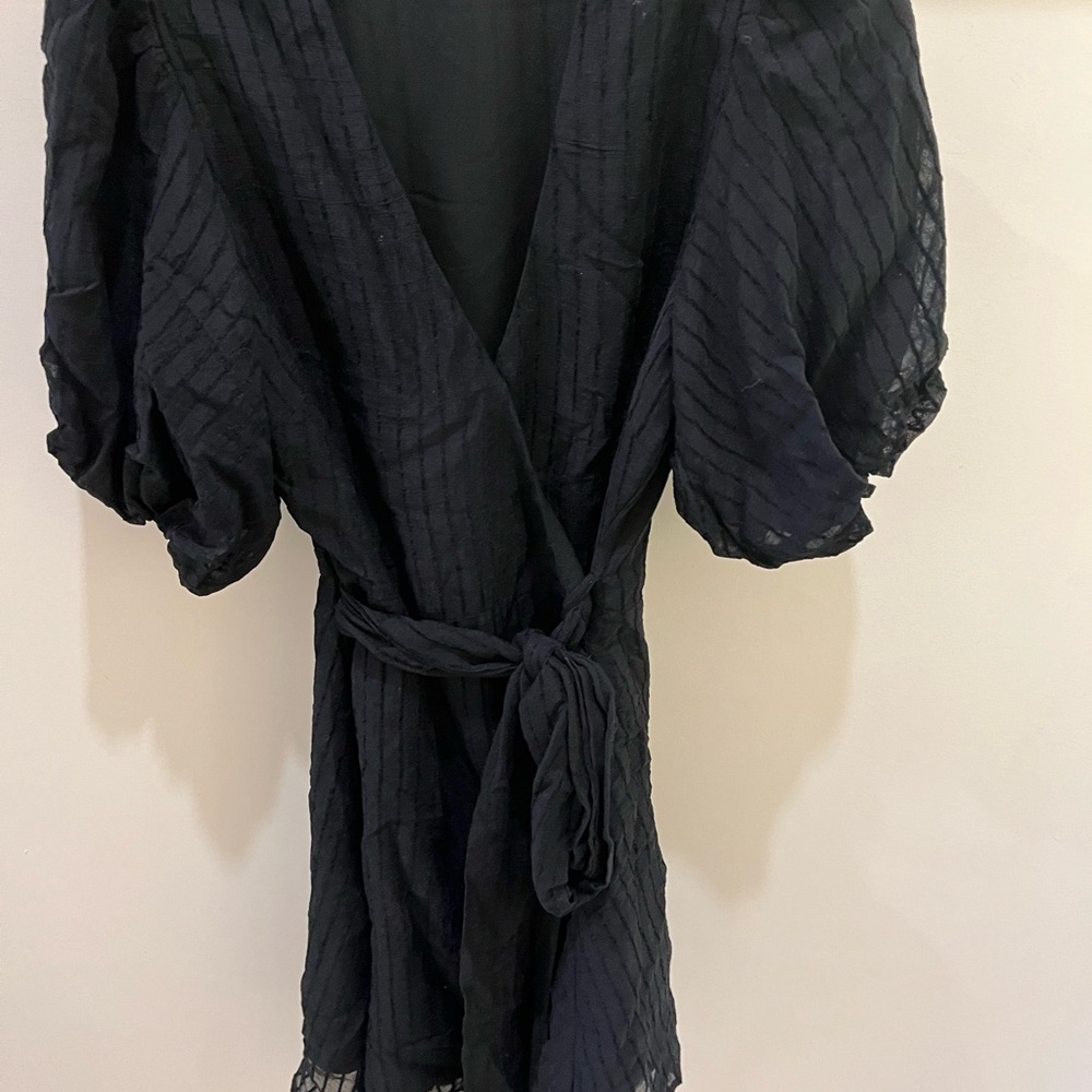 MINKPINK Navy Textured Dress